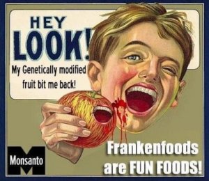 Monsanto.manzana.muerde